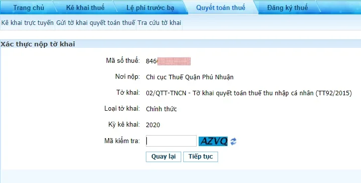 Hướng dẫn quyết toán thuế TNCN