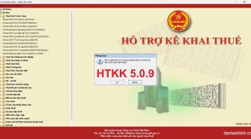 Download phần mềm HTKK 5.0.9 ngày 1/8/2023 mới nhất