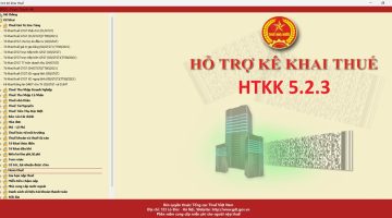 Tải phần mềm HTKK 5.2.3 ngày 30/8/2024